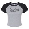 Women's Micro Rib Raglan Baby Tee Thumbnail