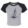 Women's Micro Rib Raglan Baby Tee Thumbnail