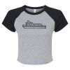 Women's Micro Rib Raglan Baby Tee Thumbnail