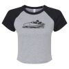 Women's Micro Rib Raglan Baby Tee Thumbnail