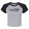Women's Micro Rib Raglan Baby Tee Thumbnail