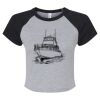 Women's Micro Rib Raglan Baby Tee Thumbnail