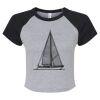 Women's Micro Rib Raglan Baby Tee Thumbnail