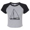 Women's Micro Rib Raglan Baby Tee Thumbnail