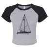 Women's Micro Rib Raglan Baby Tee Thumbnail