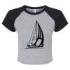 Women's Micro Rib Raglan Baby Tee Thumbnail