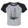 Women's Micro Rib Raglan Baby Tee Thumbnail