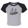 Women's Micro Rib Raglan Baby Tee Thumbnail