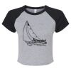 Women's Micro Rib Raglan Baby Tee Thumbnail