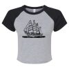 Women's Micro Rib Raglan Baby Tee Thumbnail