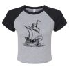 Women's Micro Rib Raglan Baby Tee Thumbnail