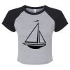 Women's Micro Rib Raglan Baby Tee Thumbnail