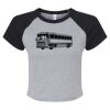 Women's Micro Rib Raglan Baby Tee Thumbnail