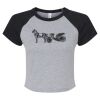 Women's Micro Rib Raglan Baby Tee Thumbnail