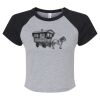Women's Micro Rib Raglan Baby Tee Thumbnail