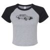 Women's Micro Rib Raglan Baby Tee Thumbnail