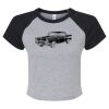 Women's Micro Rib Raglan Baby Tee Thumbnail