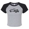 Women's Micro Rib Raglan Baby Tee Thumbnail