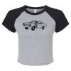 Women's Micro Rib Raglan Baby Tee Thumbnail