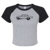 Women's Micro Rib Raglan Baby Tee Thumbnail