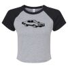 Women's Micro Rib Raglan Baby Tee Thumbnail
