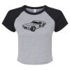 Women's Micro Rib Raglan Baby Tee Thumbnail