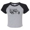 Women's Micro Rib Raglan Baby Tee Thumbnail