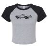 Women's Micro Rib Raglan Baby Tee Thumbnail