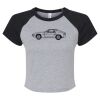 Women's Micro Rib Raglan Baby Tee Thumbnail