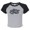 Women's Micro Rib Raglan Baby Tee Thumbnail