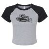 Women's Micro Rib Raglan Baby Tee Thumbnail