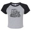 Women's Micro Rib Raglan Baby Tee Thumbnail