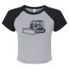 Women's Micro Rib Raglan Baby Tee Thumbnail