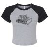 Women's Micro Rib Raglan Baby Tee Thumbnail