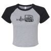 Women's Micro Rib Raglan Baby Tee Thumbnail