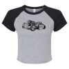 Women's Micro Rib Raglan Baby Tee Thumbnail