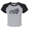 Women's Micro Rib Raglan Baby Tee Thumbnail