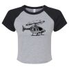 Women's Micro Rib Raglan Baby Tee Thumbnail