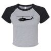 Women's Micro Rib Raglan Baby Tee Thumbnail