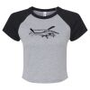 Women's Micro Rib Raglan Baby Tee Thumbnail