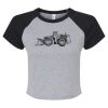 Women's Micro Rib Raglan Baby Tee Thumbnail
