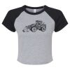 Women's Micro Rib Raglan Baby Tee Thumbnail