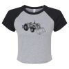 Women's Micro Rib Raglan Baby Tee Thumbnail