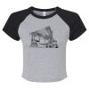 Women's Micro Rib Raglan Baby Tee Thumbnail