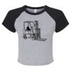 Women's Micro Rib Raglan Baby Tee Thumbnail