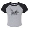 Women's Micro Rib Raglan Baby Tee Thumbnail