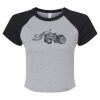Women's Micro Rib Raglan Baby Tee Thumbnail