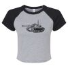 Women's Micro Rib Raglan Baby Tee Thumbnail