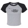 Women's Micro Rib Raglan Baby Tee Thumbnail