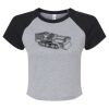 Women's Micro Rib Raglan Baby Tee Thumbnail
